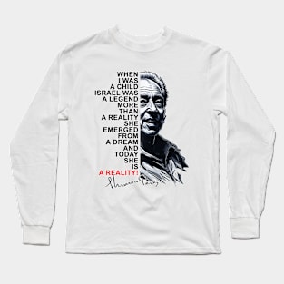 Shimon Peres Long Sleeve T-Shirt